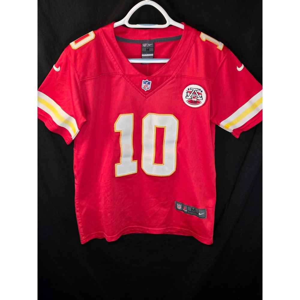 Nike Kansas City Chiefs Tyreek Hill 10 Jersey Kids Medium Red NFL On Field